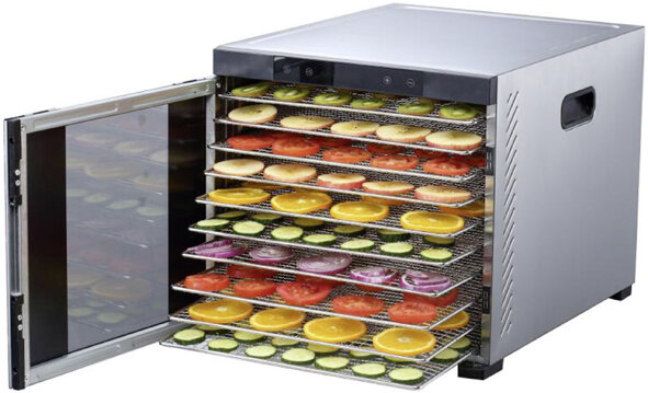 Essiccatore Frutty Inox con termostato e timer