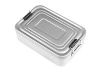 Lunchbox Aluminium eloxiert Silber 18X12X5 CM EVA