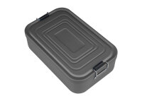 Lunchbox alluminio anodizzato antracite 23X15X7 CM EVA