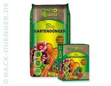 Concime organico da giardino Hack NPK 6+2+12(+3) Scatola da 2 kg per 34 mq